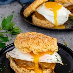 Biscuit with Butter, Honey and Preserves