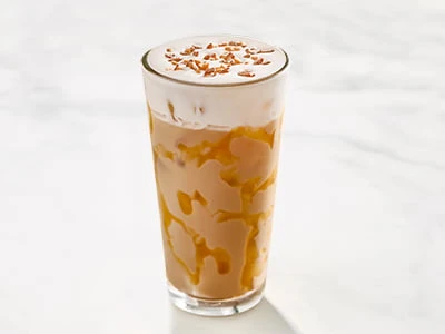 Honey Caramel Crunch Iced Coffee