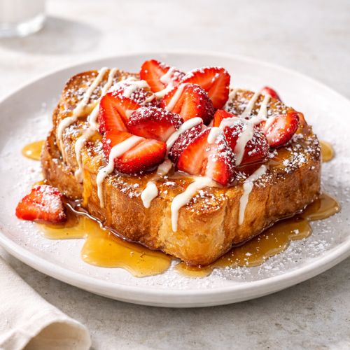 Strawberry Tres Leches French Toast first watch